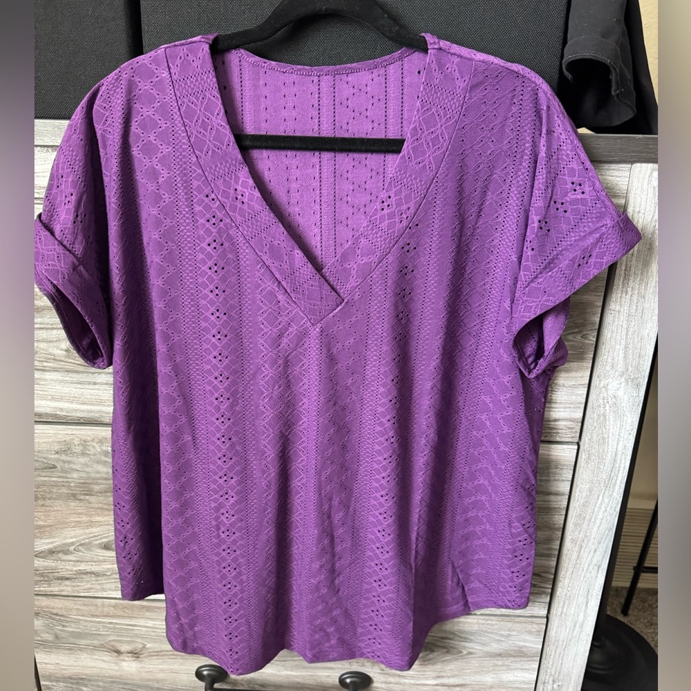 NWOT Purple Top